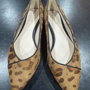 Cole Haan Women's Brown Leopard Flats